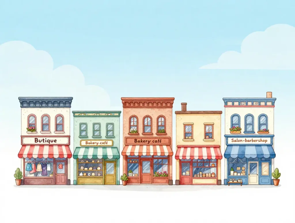 small shops or business owners image